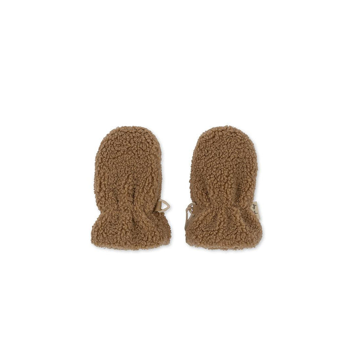 Konges Sløjd Grizz Teddy Baby Mittens - Shitake-Gloves + Mittens-Shitake-0-3M | Natural Baby Shower