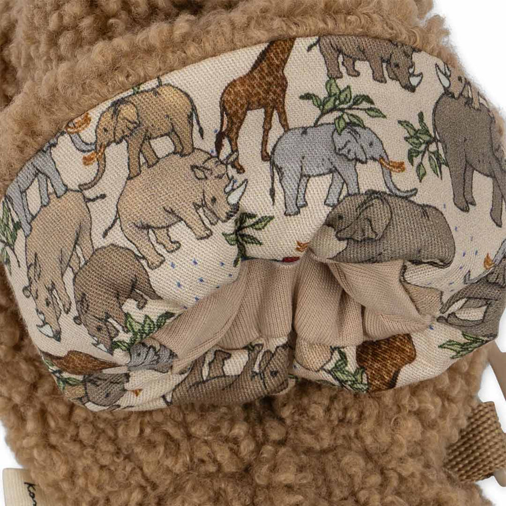 Konges Sløjd Grizz Teddy Baby Mittens - Shitake-Gloves + Mittens-Shitake-0-3M | Natural Baby Shower