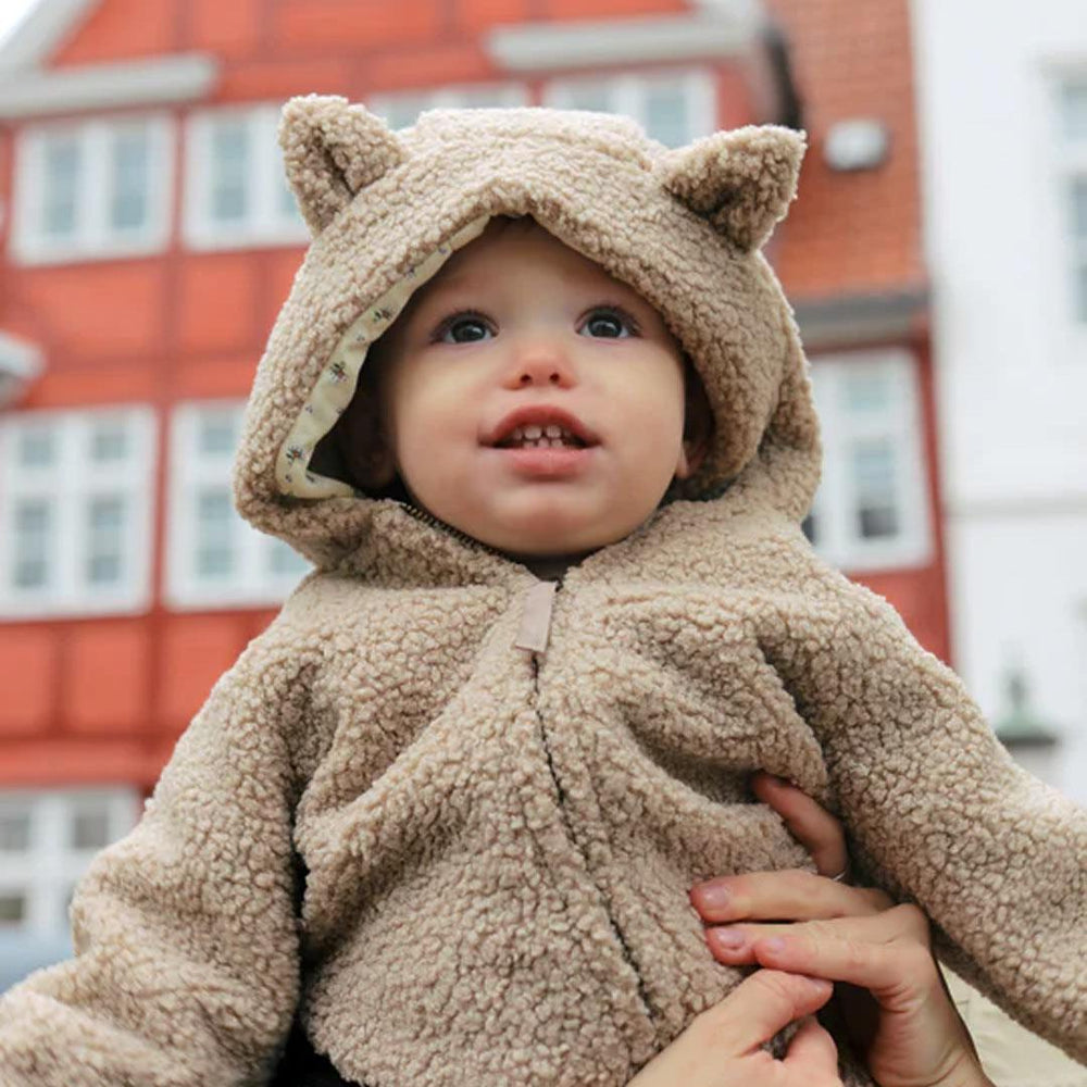 Konges Sløjd Grizz Teddy Jacket - Oxford Tan-Coats-Oxford Tan-9M | Natural Baby Shower