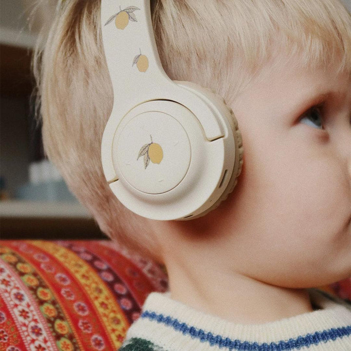 Konges Slojd Headphones - Lemon-Musical Instruments-Lemon- | Natural Baby Shower