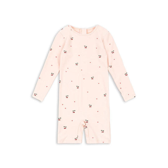 Konges Sløjd Merle Swim Onesie - Cherry Coeir Rose-Swim Jumpsuits-Cherry Coeir Rose-12m | Natural Baby Shower
