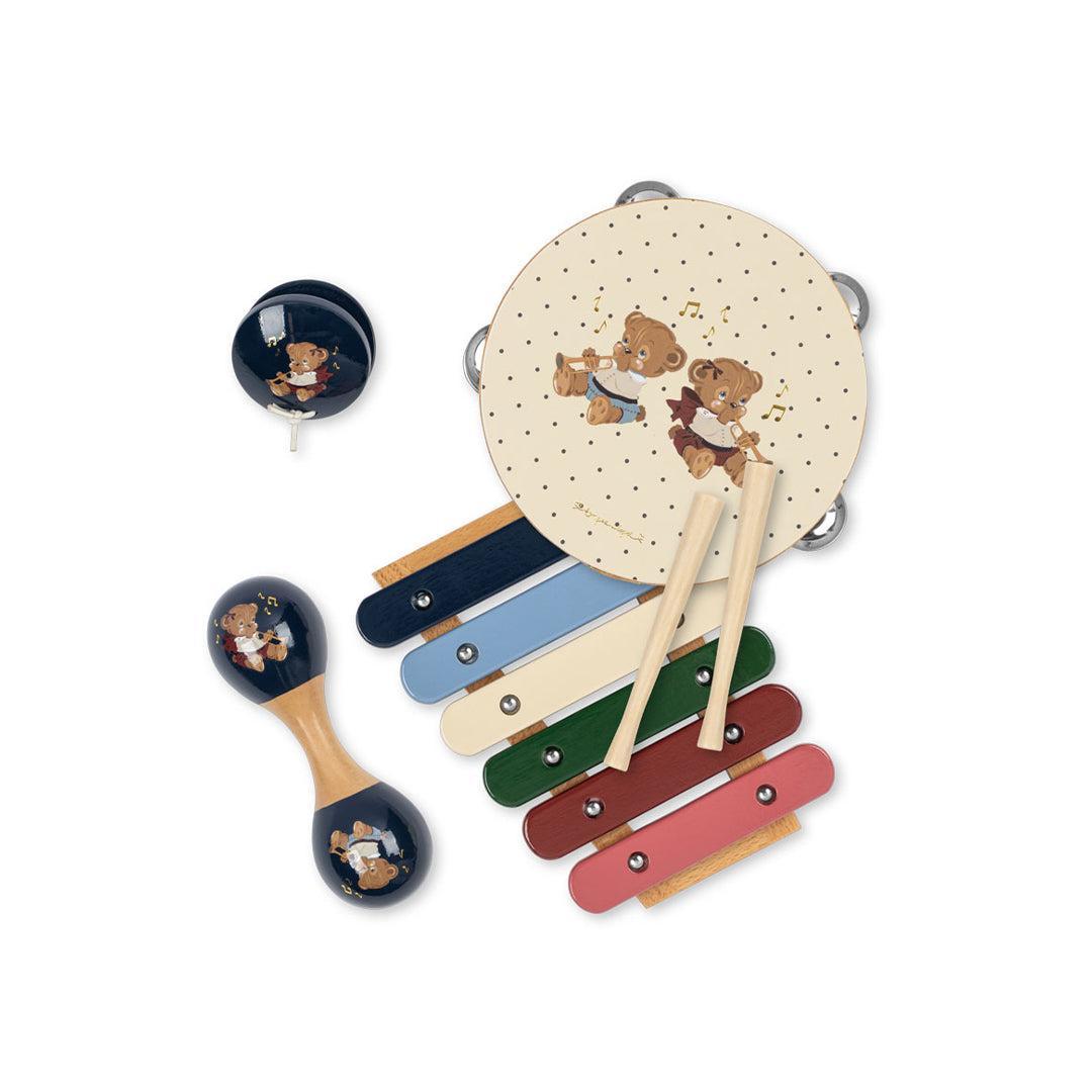 Konges Slojd Music Sets - Teddy Bear-Musical Instruments-Teddy Bear- | Natural Baby Shower