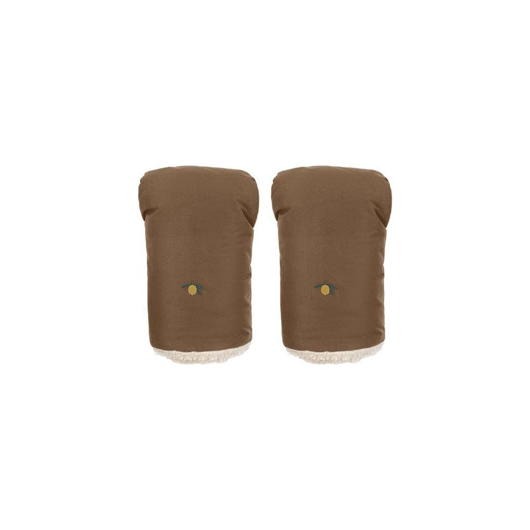 Konges Slojd Nohr Stroller Mittens - Walnut-Gloves + Mittens-Walnut-One Size | Natural Baby Shower