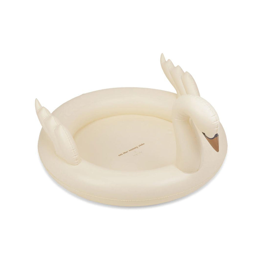 Konges Slojd Paddling Pool - Cream Off White - Swan-Inflatables-Cream Off White-Swan | Natural Baby Shower