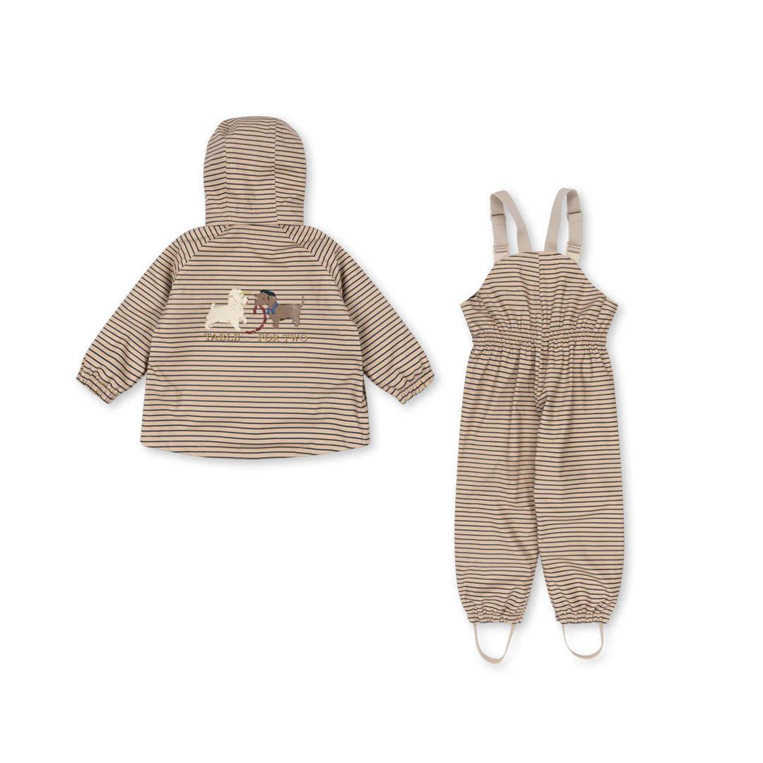 Konges Slojd Rainy Palme Dog Rain Jacket - Stripe La Mer-Coats-9m- | Natural Baby Shower