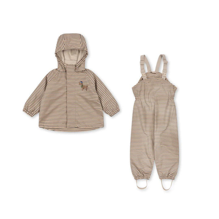 Konges Slojd Rainy Palme Dog Rain Jacket - Stripe La Mer-Coats-9m- | Natural Baby Shower