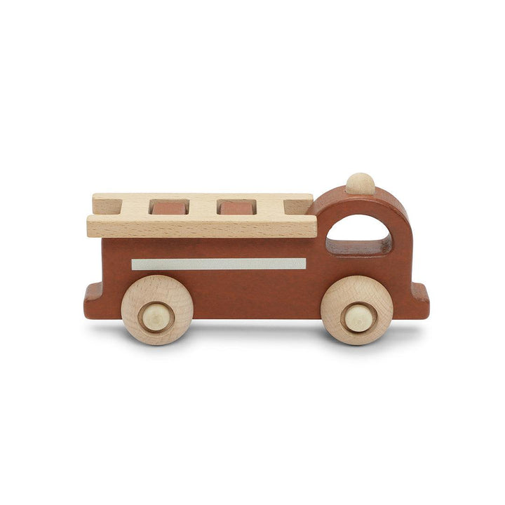 Konges Slojd Rolling Fire Truck - Nature-Push-Alongs-Nature- | Natural Baby Shower