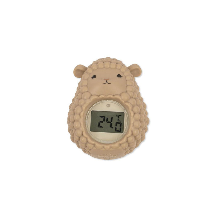 Konges Slojd Silicone Bath Mat + Thermometer Sheep - Warm Clay-Bath Mats-Warm Clay- | Natural Baby Shower