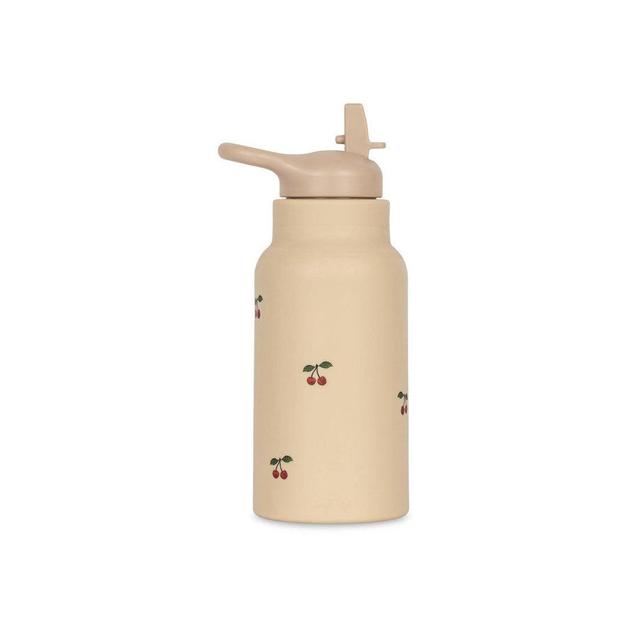 Konges Slojd Silicone Drinking Bottle - Cherry-Drinking Bottles-Cherry- | Natural Baby Shower