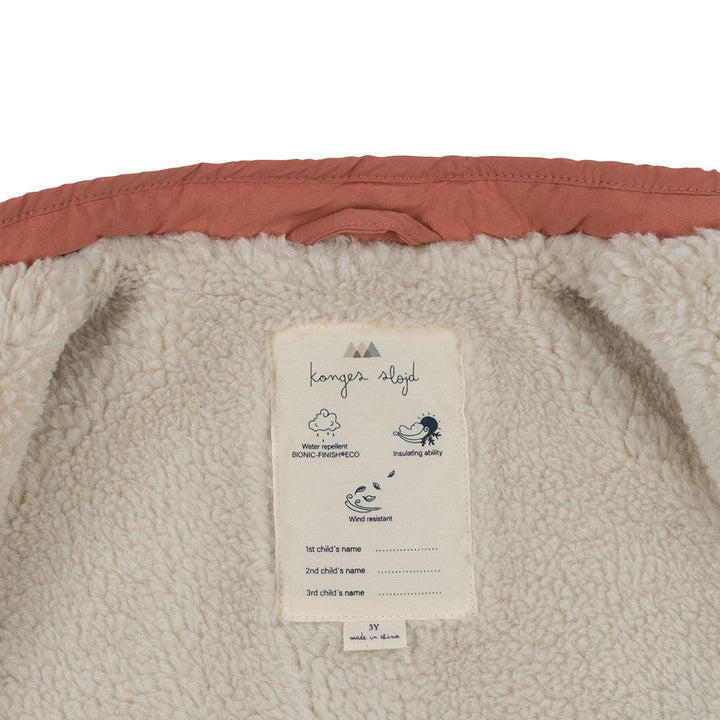 Konges Sløjd Storm Thermo Jacket - Canyon Rose-Coats-Canyon Rose-9M | Natural Baby Shower