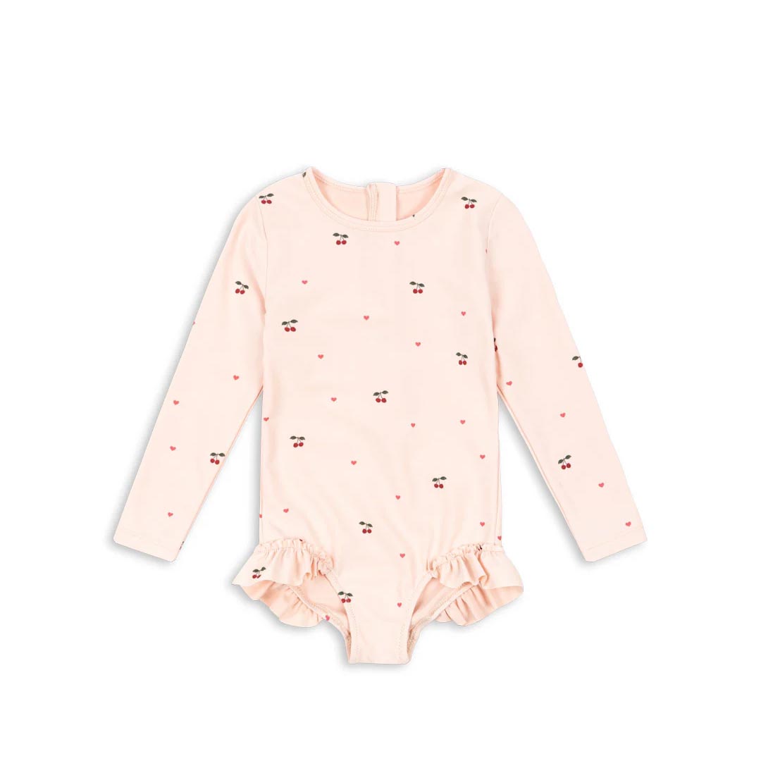 Konges Sløjd Merle Swimsuit - Cherry Coeir Rose-Swimsuits-6m- | Natural Baby Shower