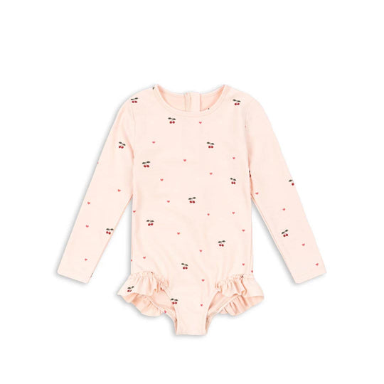 Konges Sløjd Merle Swimsuit - Cherry Coeir Rose-Swimsuits-6m- | Natural Baby Shower