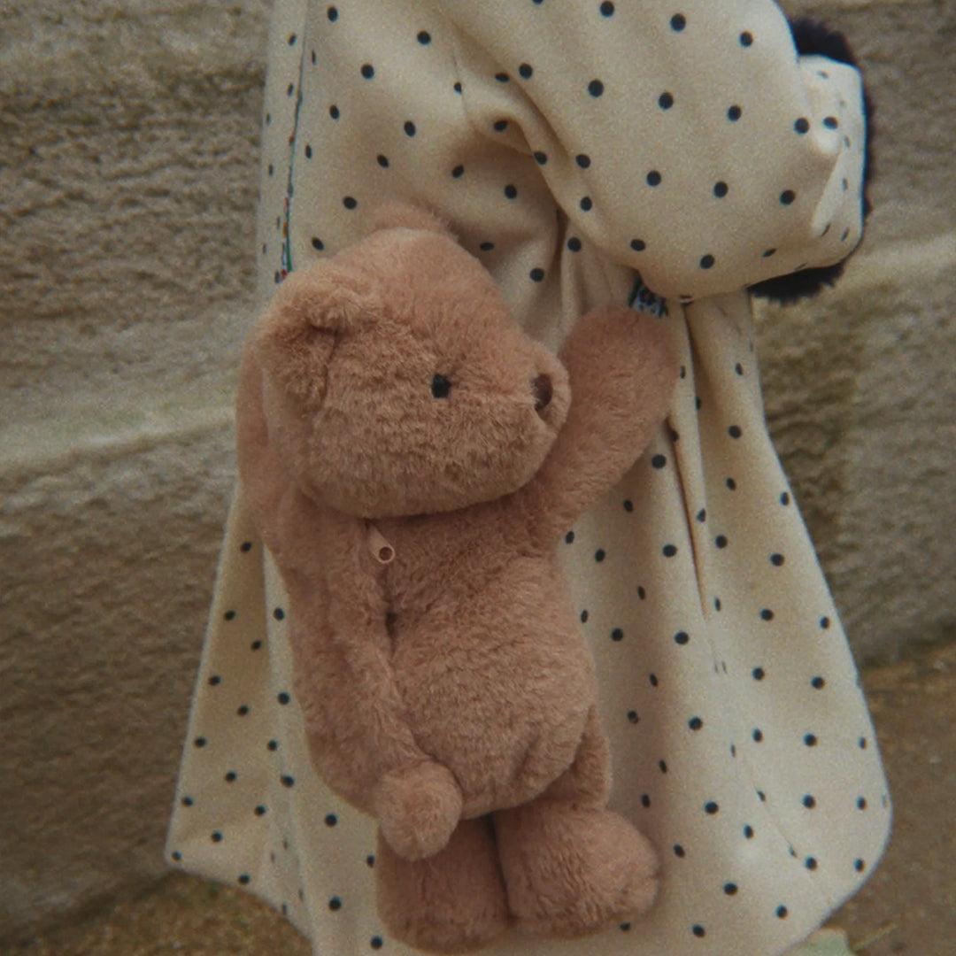 Konges Slojd Teddy Bear Bag - Brown-Children's Backpacks-Brown- | Natural Baby Shower