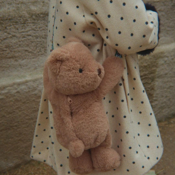 Konges Slojd Teddy Bear Bag - Brown-Children's Backpacks-Brown- | Natural Baby Shower