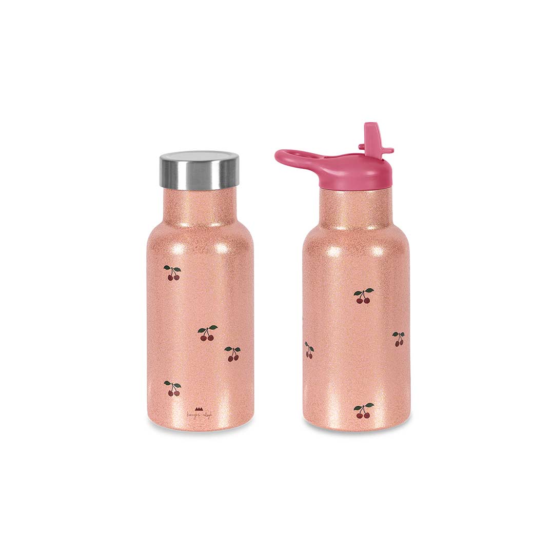 Konges Slojd Thermo Bottle - Cherry Pink-Drinking Bottles-Cherry Pink- | Natural Baby Shower