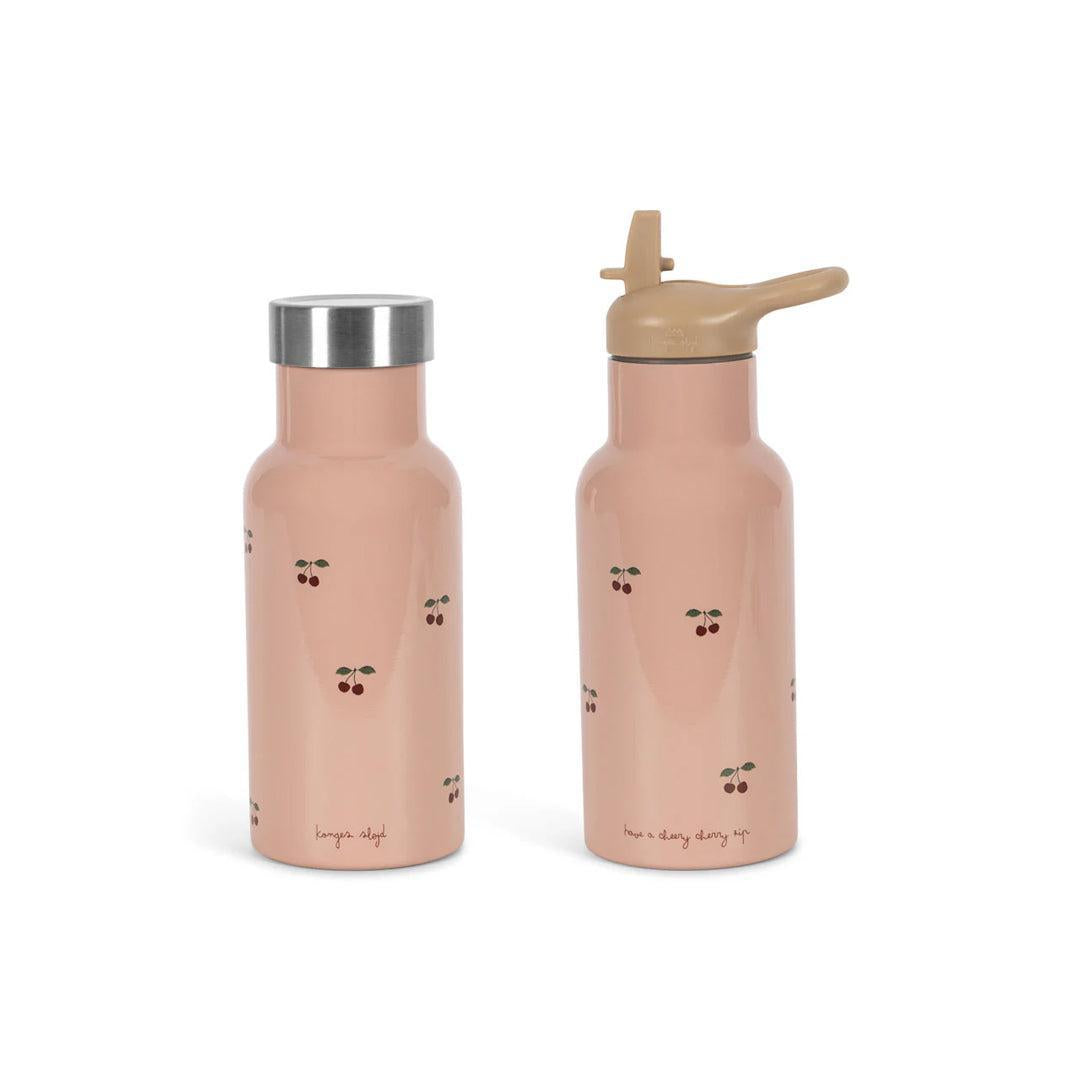 Konges Slojd Thermo Bottle - Cherry Pink-Drinking Bottles- | Natural Baby Shower