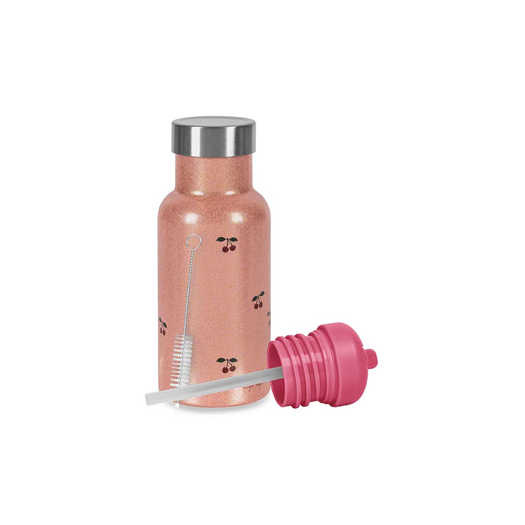 Konges Slojd Thermo Bottle - Cherry Pink-Drinking Bottles-Cherry Pink- | Natural Baby Shower