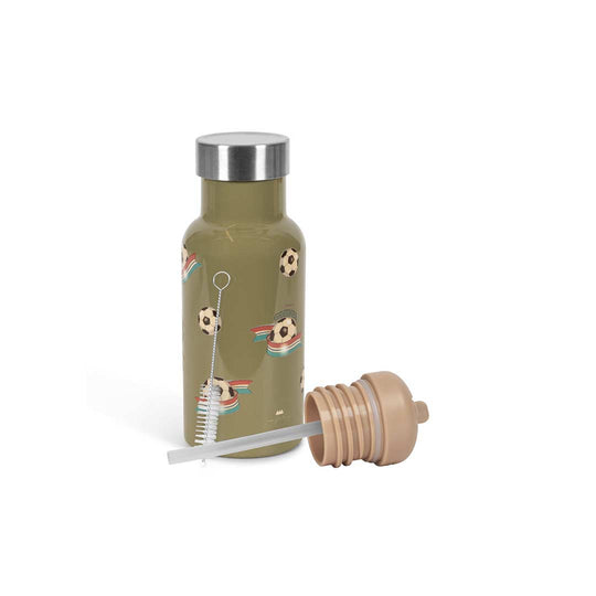 Konges Slojd Thermo Bottle - Green - Kick It-Drinking Bottles-Green - Kick It- | Natural Baby Shower
