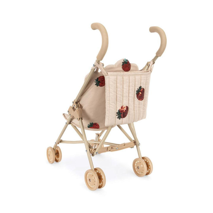 Konges Sløjd Tulle Doll Stroller - Strawberry-Dolls Prams-Strawberry- | Natural Baby Shower