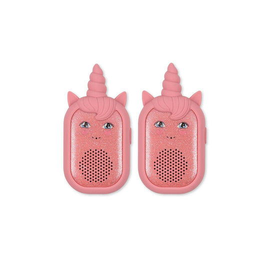 Konges Slojd Glitter Unicorn Walkie Talkie - Sparkling Pink-Role Play-Sparkling Pink-One Size | Natural Baby Shower
