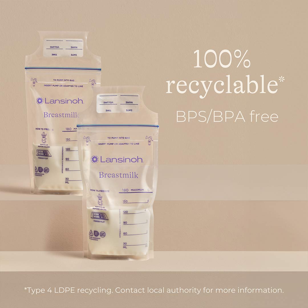 Lansinoh Breastmilk Storage Bags - 25 Pack-Breast Pump Accessories- | Natural Baby Shower