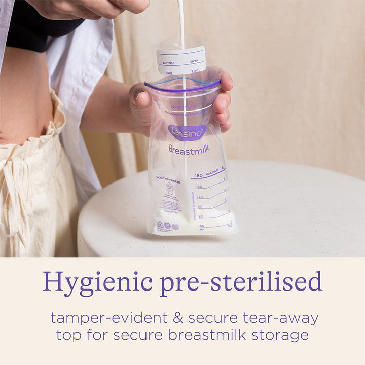 Lansinoh Breastmilk Storage Bags 50pk-Breast Pump Accessories- | Natural Baby Shower