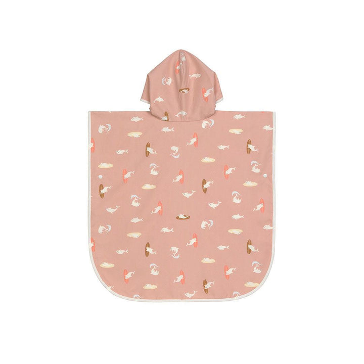 Lassig Beach Poncho - Peach - Dolphin-Ponchos-Peach- | Natural Baby Shower