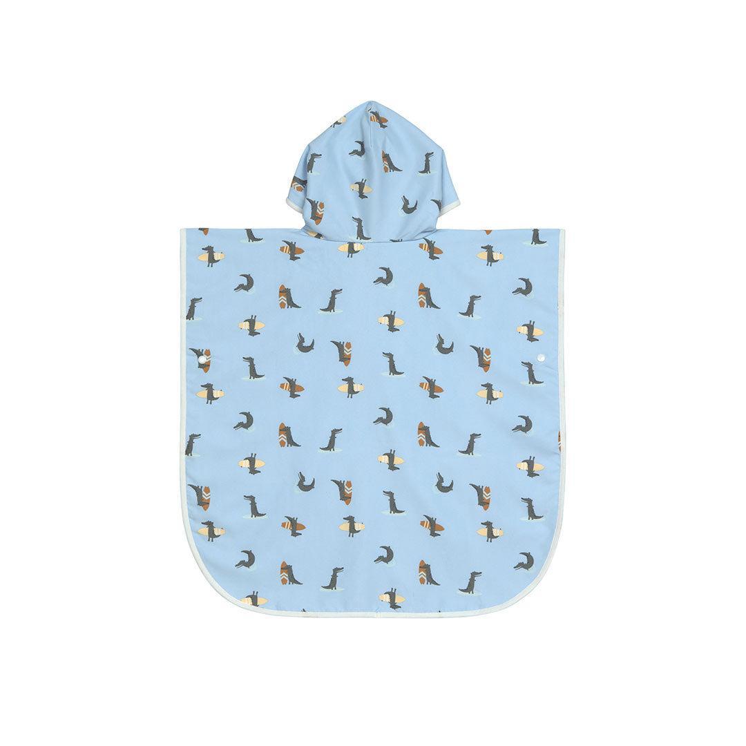 Lassig Beach Poncho - Sky Blue - Crocodile-Ponchos-Sky Blue- | Natural Baby Shower