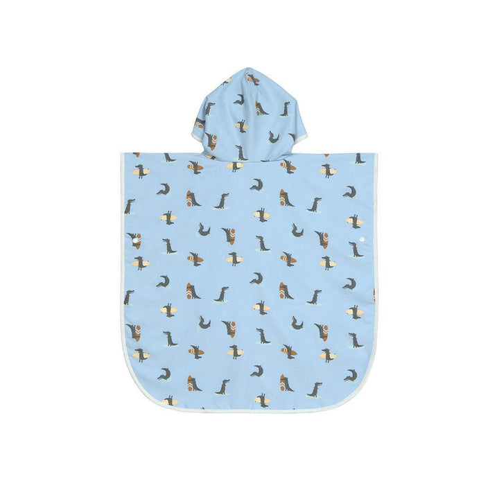 Lassig Beach Poncho - Sky Blue - Crocodile-Ponchos-Sky Blue- | Natural Baby Shower