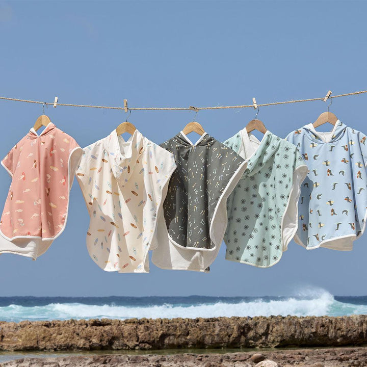 Lassig Beach Poncho - Sky Blue - Crocodile-Ponchos-Sky Blue- | Natural Baby Shower