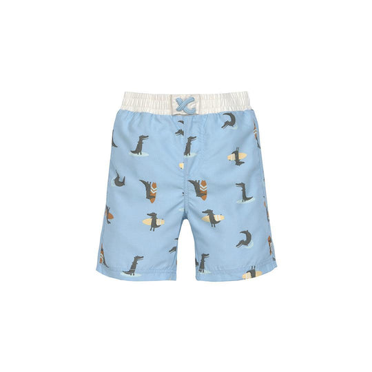 Lassig Board Shorts - Sky Blue - Crocodile-Shorts-Sky Blue-7-12m | Natural Baby Shower
