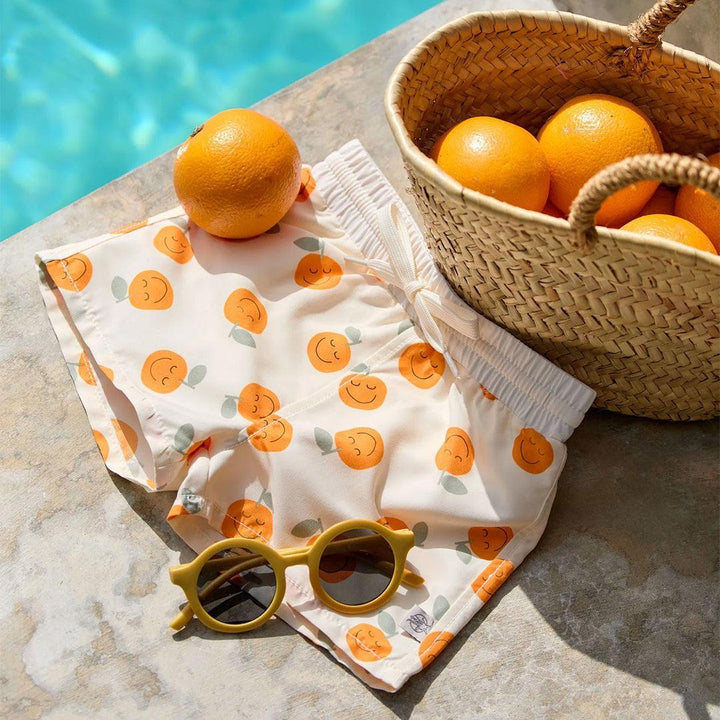 Lassig Boardie Shorts - Orange Sea Salt-Board Shorts-Orange Sea Salt-12-18m | Natural Baby Shower