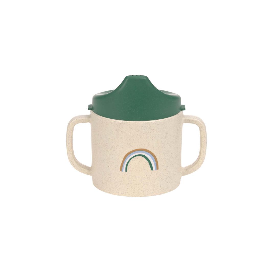 Lassig Cellulose Sippy Cup - Happy Rascals - Green - Smile-Sippy Cups-Green- | Natural Baby Shower