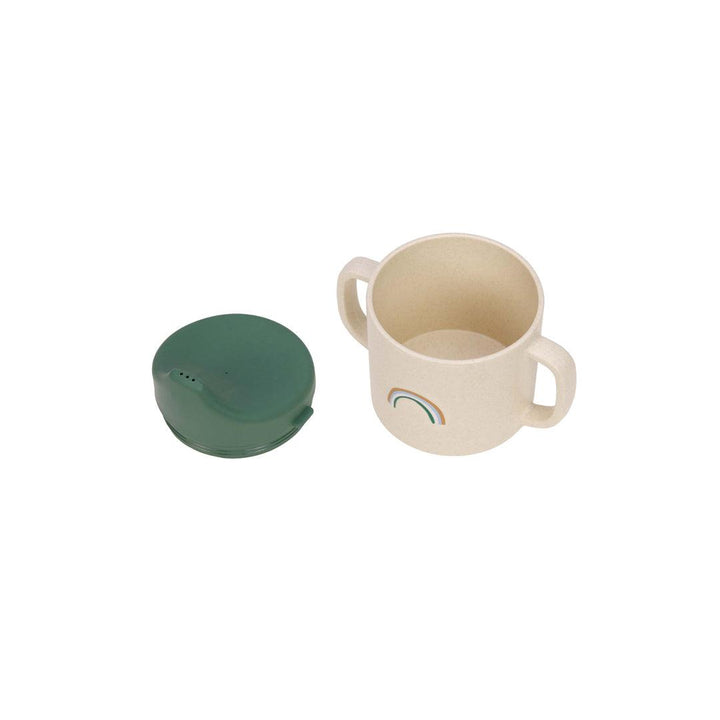 Lassig Cellulose Sippy Cup - Happy Rascals - Green - Smile-Sippy Cups-Green- | Natural Baby Shower