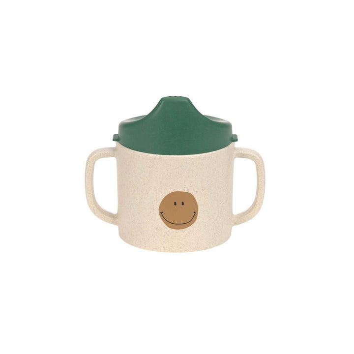 Lassig Cellulose Sippy Cup - Happy Rascals - Green - Smile-Sippy Cups-Green- | Natural Baby Shower