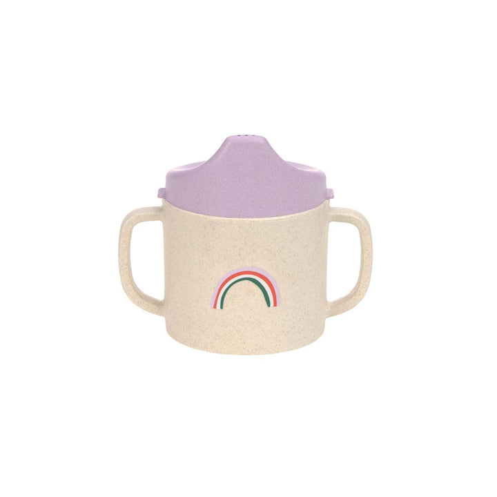 Lassig Cellulose Sippy Cup - Happy Rascals - Lavender - Heart-Sippy Cups-Lavender- | Natural Baby Shower