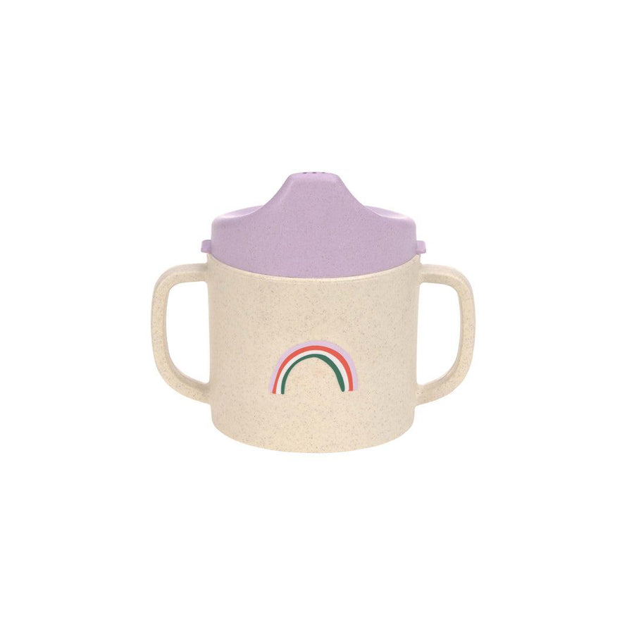 Lassig Cellulose Sippy Cup - Happy Rascals - Lavender - Heart-Sippy Cups-Lavender- | Natural Baby Shower