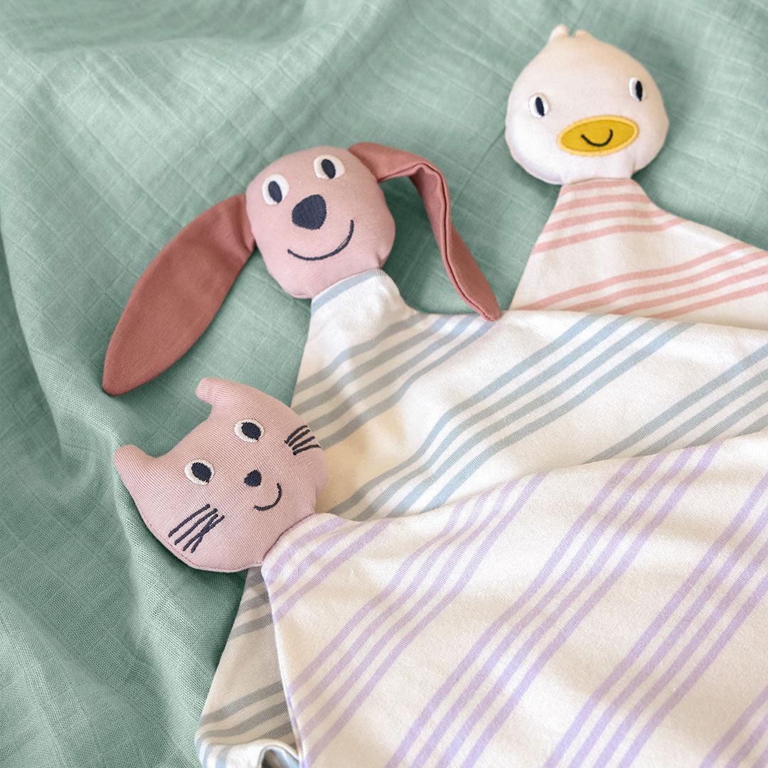 Lassig Cuddle Cloth GOTS - Cat - Lilac-Comforters-Cat - Lilac-One Size | Natural Baby Shower