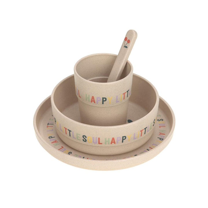 Lassig Dish Set Cellulose - Happy Fruits - Cherry-Plates-Cherry-One Size | Natural Baby Shower