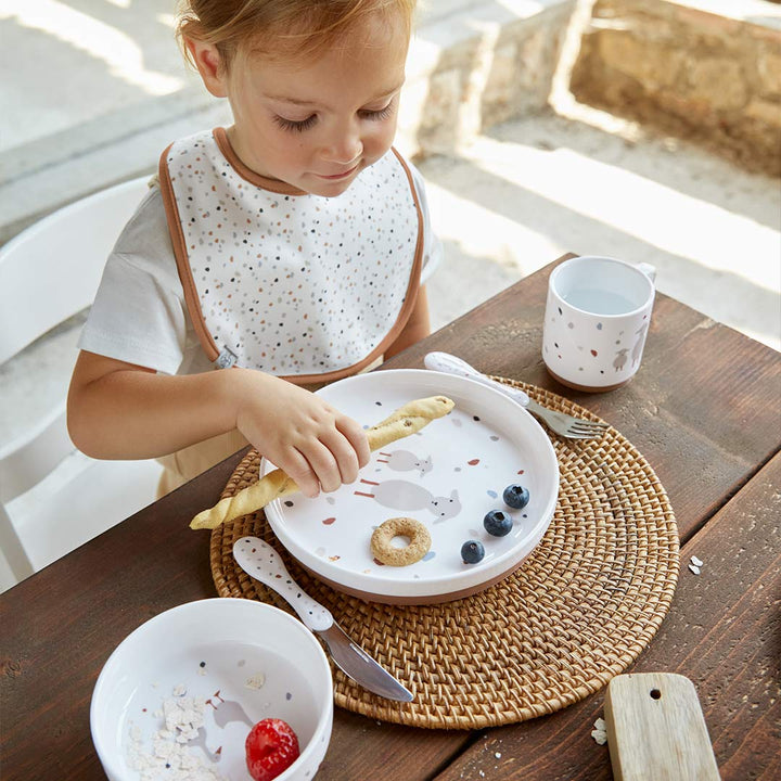 Lassig Dish Set - Tiny Farmer Sheep/Goose-Feeding Sets-Tiny Farmer Sheep/Goose- | Natural Baby Shower