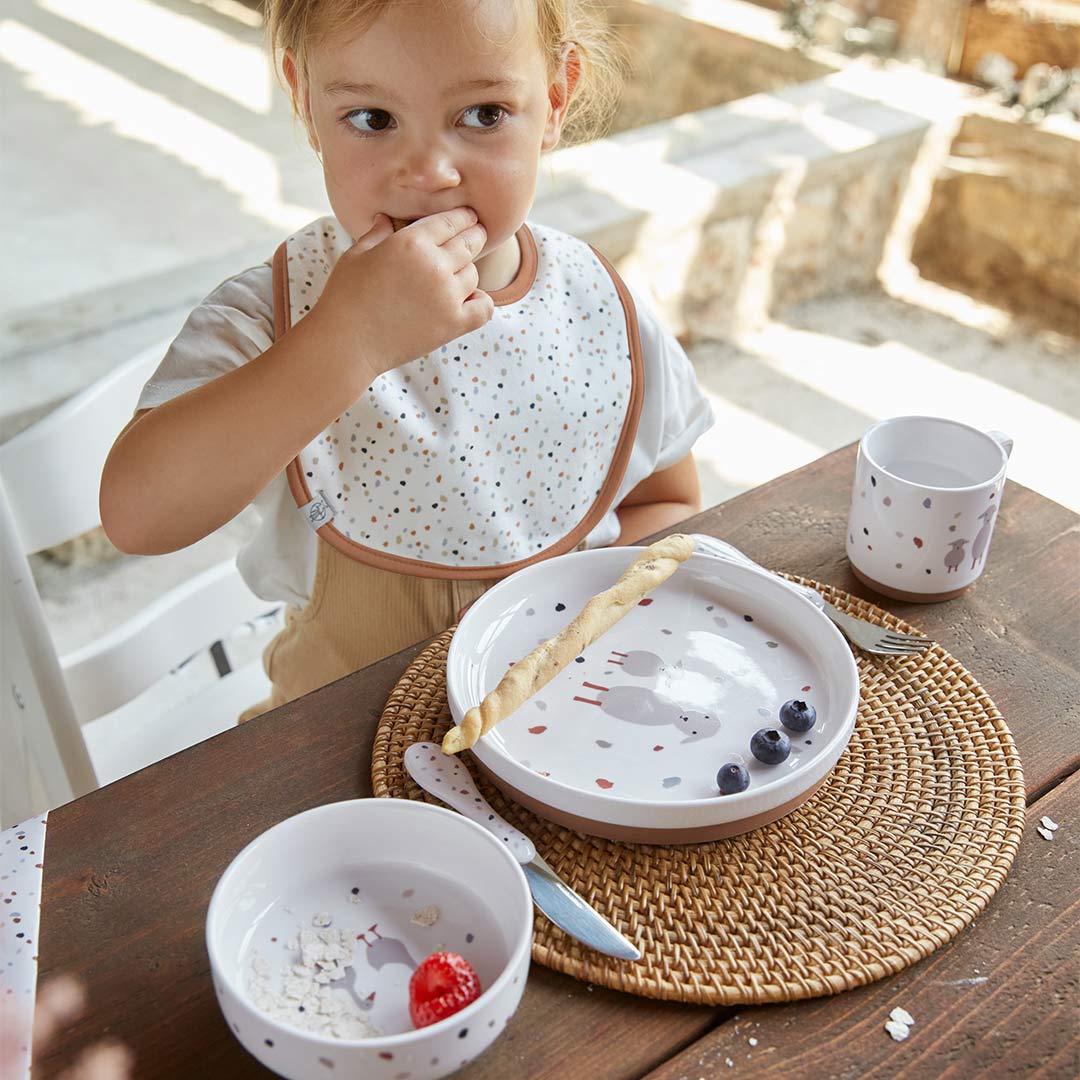 Lassig Dish Set - Tiny Farmer Sheep/Goose-Feeding Sets-Tiny Farmer Sheep/Goose- | Natural Baby Shower