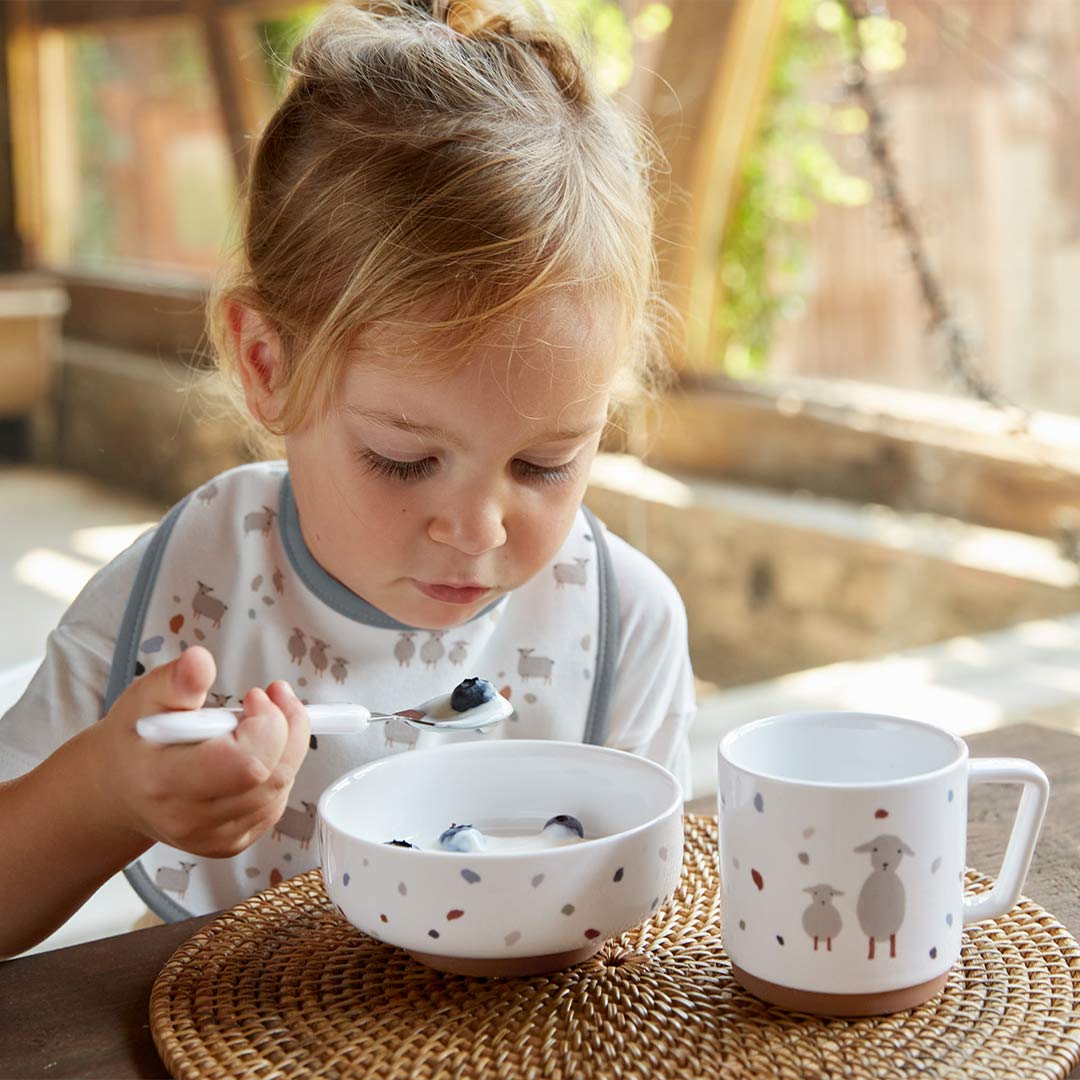 Lassig Dish Set - Tiny Farmer Sheep/Goose-Feeding Sets-Tiny Farmer Sheep/Goose- | Natural Baby Shower