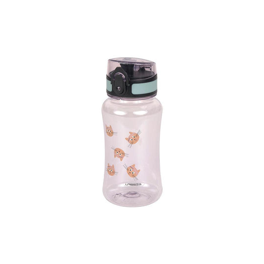 Lassig Drinking Bottle Tiny Team - Cat - Rose-Drinking Bottles-Cat - Rose-One Size | Natural Baby Shower