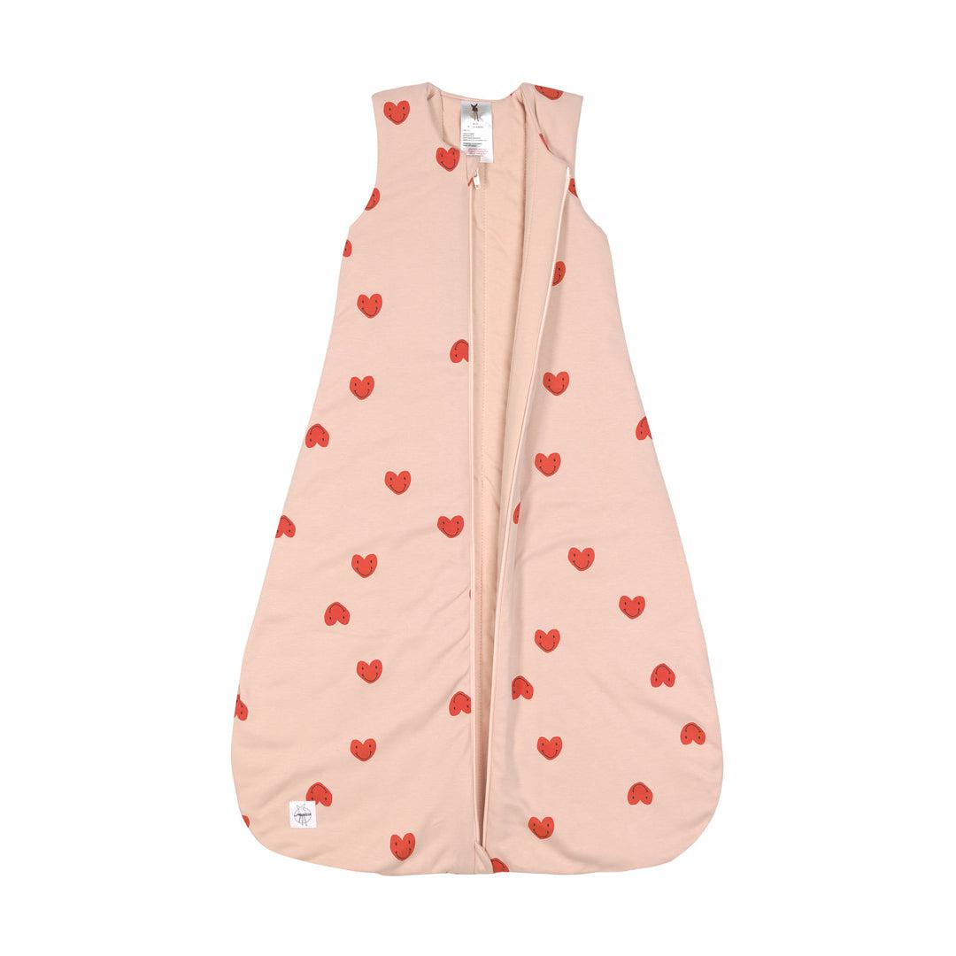 Lassig Interlock Sleeping Bag - Peach Rose - Heart-Sleeping Bags-Peach Rose-0-2m | Natural Baby Shower