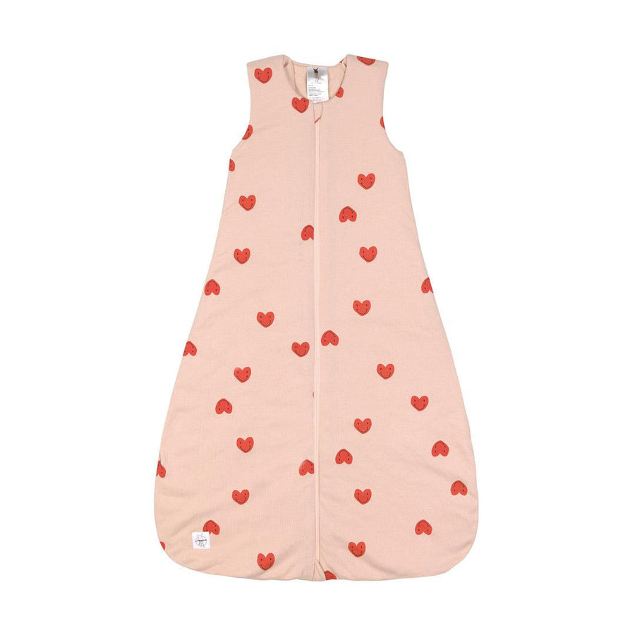 Lassig Interlock Sleeping Bag - Peach Rose - Heart-Sleeping Bags-Peach Rose-0-2m | Natural Baby Shower