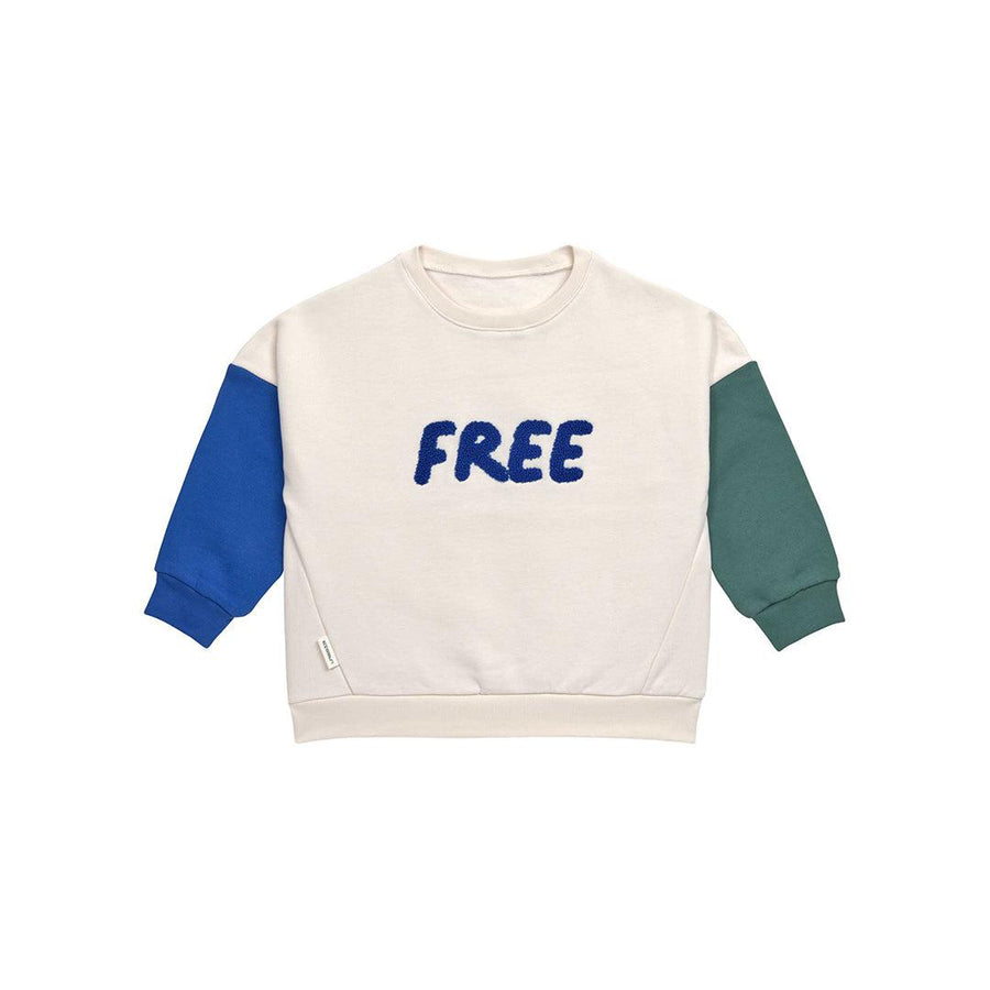 Lassig Kids Sweater - Little Gang - Milky - Free-Jumpers + Sweatshirts-Milky-1-2y | Natural Baby Shower