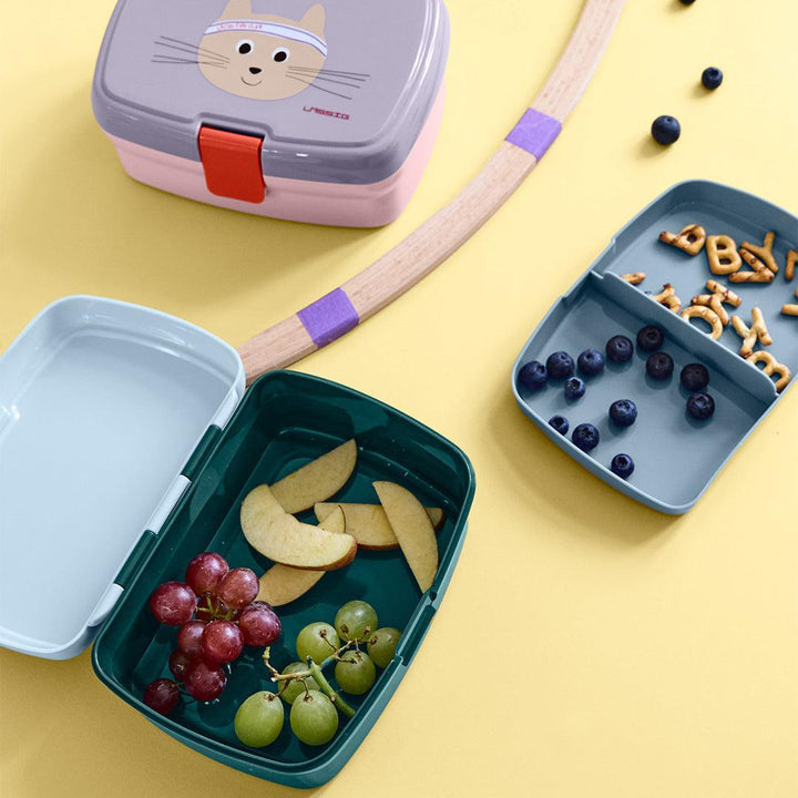 Lassig Lunchbox Tiny Team - Dog - Blue-Lunch Boxes-Dog - Blue-One Size | Natural Baby Shower