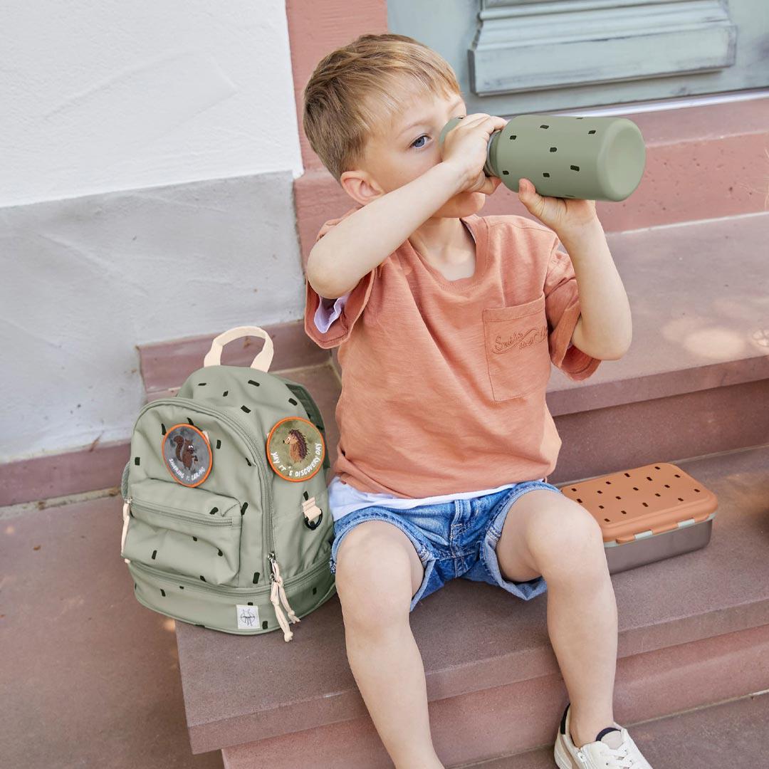 Lassig Backpack Lassig Mini Backpack - Happy Prints - Light Olive