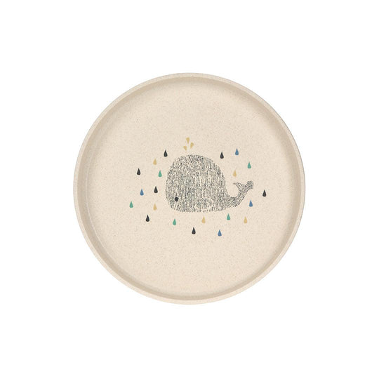 Lassig Plate Cellulose - Little Water - Royal Blue-Plates-Royal Blue-One Size | Natural Baby Shower