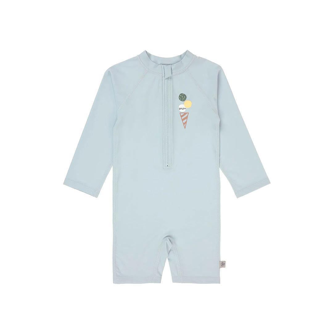 Lassig Long Sleeve Sunsuit - Ice Cream - Illusion Blue-Swimsuits-Ice Cream - Illusion Blue-0-6m | Natural Baby Shower
